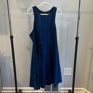 light blue flowy dress with sleeves McKay Maxi Dress - Light Blue Textured Crepe